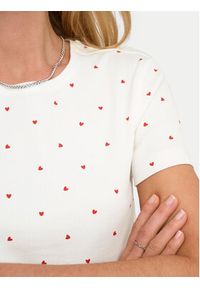 only - ONLY T-Shirt Fenja 15347986 Biały Slim Fit. Kolor: biały. Materiał: bawełna #6