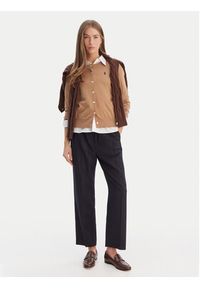 Polo Ralph Lauren Kardigan 211971871007 Beżowy Slim Fit. Typ kołnierza: polo. Kolor: beżowy. Materiał: bawełna #6