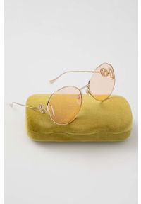 Gucci okulary przeciwsłoneczne GG1206SA damskie kolor złoty. Kształt: okrągłe. Kolor: złoty #3