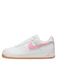 Buty Mężczyzna Nike Air Force 1 Retro biały. Kolor: różowy. Materiał: guma. Model: Nike Air Force