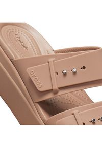 Crocs Klapki Brooklyn Low Wedge Sandal W 207431 Beżowy. Kolor: beżowy #5