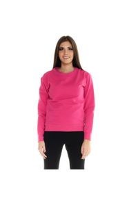 LEONE 1947 APPAREL - Damski sweter Leone Basic z okrągłym dekoltem. Kolor: różowy. Materiał: tkanina. Sport: fitness