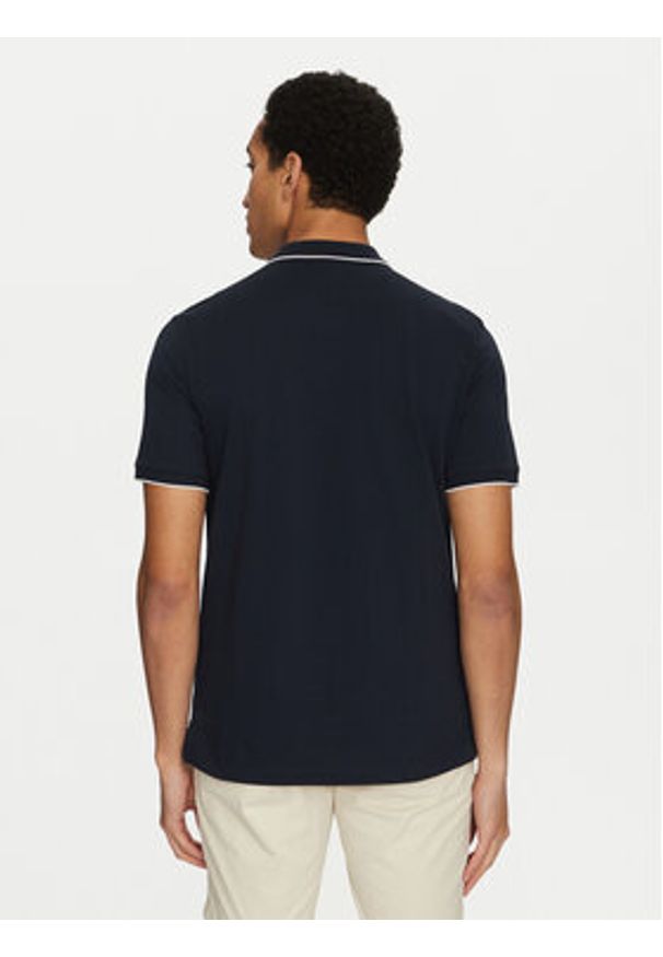 Calvin Klein Polo K10K112751 Granatowy Regular Fit. Typ kołnierza: polo. Kolor: niebieski. Materiał: bawełna