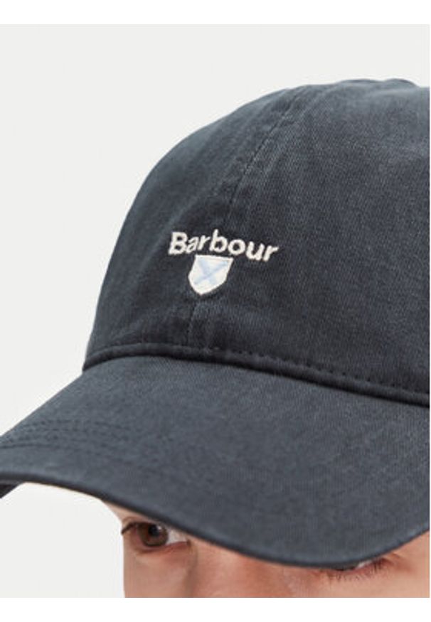 Barbour Czapka z daszkiem Cascade MHA0274BK11 Granatowy. Kolor: niebieski. Materiał: bawełna