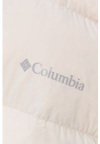 columbia - Columbia Kurtka puchowa damska kolor kremowy zimowa. Okazja: na co dzień. Kolor: beżowy. Materiał: puch. Sezon: zima. Styl: casual