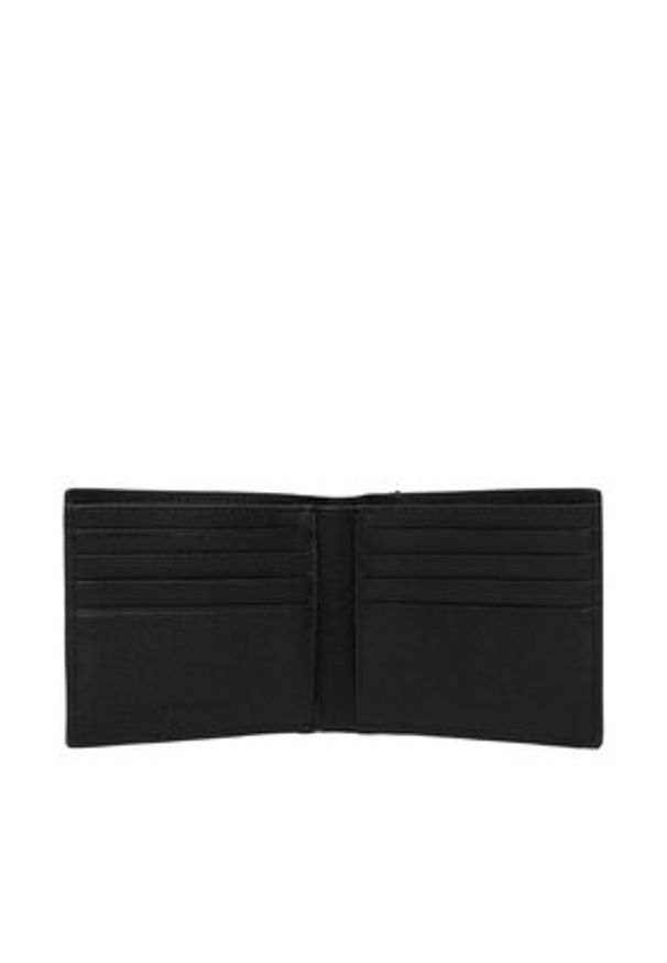 Calvin Klein Portfel Xl Emblem Aop Emboss Ew Billfold LV04D1177G Czarny. Kolor: czarny. Materiał: skóra