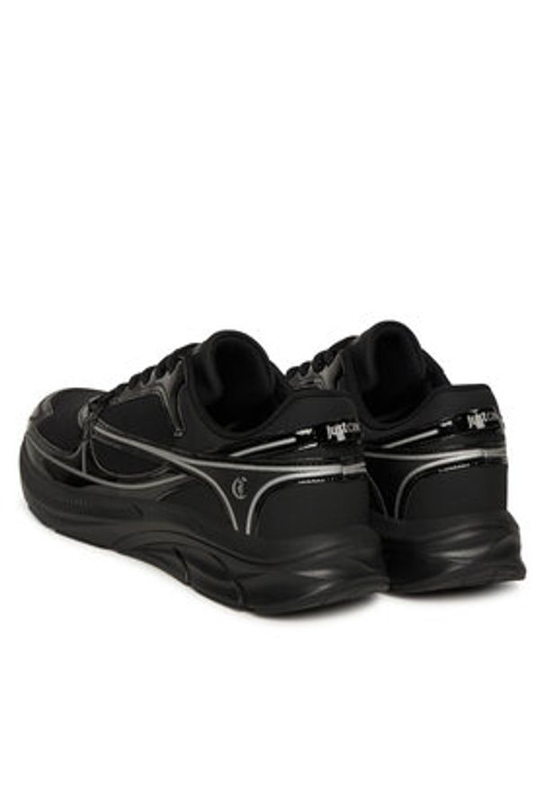 Just Cavalli Sneakersy 79QA3SJ1 ZSD43 Czarny. Kolor: czarny. Materiał: materiał