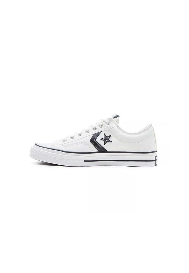 Buty Mężczyzna Converse Star Player 76 Premium biały. Kolor: czarny, biały, wielokolorowy. Materiał: materiał, skóra