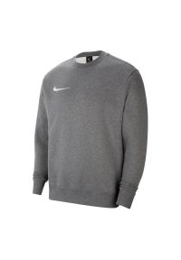 Nike - Bluza Dziecięca Polar Dekolt W Szpic Park 20. Kolor: szary. Materiał: polar