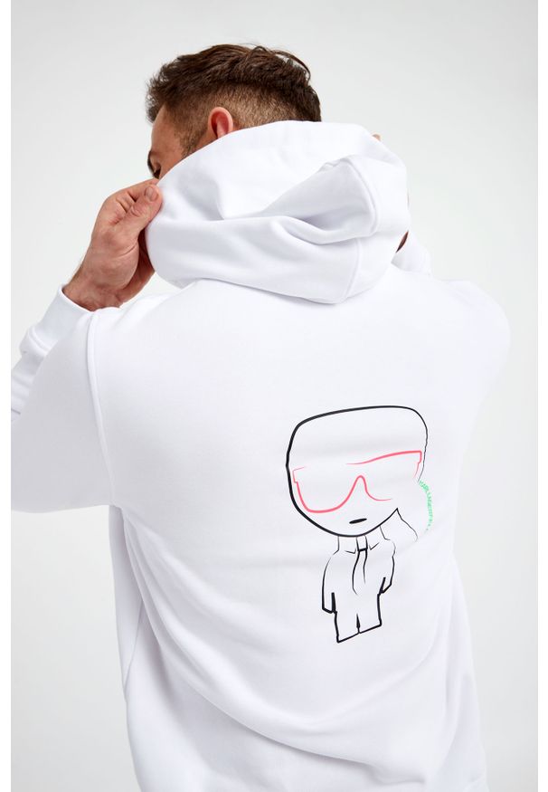 Karl Lagerfeld - BLUZA KARL LAGERFELD. Typ kołnierza: kaptur. Materiał: tkanina
