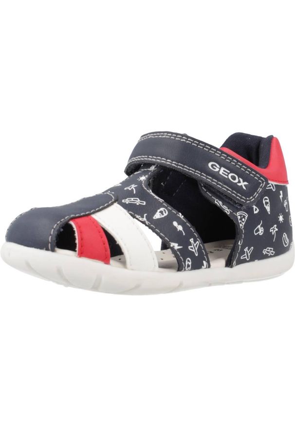 Geox - Sandały GEOX B ELTHAN B Niebieski. Kolor: niebieski. Materiał: syntetyk, tkanina. Sezon: lato