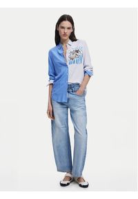 Desigual Koszula A Perfect Ride 25SWCW36 Niebieski Regular Fit. Kolor: niebieski. Materiał: wiskoza #3
