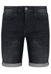 G-Star RAW - G-Star Raw Szorty jeansowe 3301 Slim ½ D10481-A634-9887 Czarny Slim Fit. Kolor: czarny. Materiał: bawełna #2