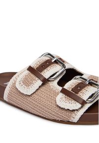 Weekend Max Mara Klapki 2615521055600 Beżowy. Kolor: beżowy. Materiał: materiał #5