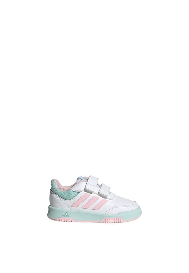 Adidas - Tensaur Hook and Loop Shoes. Kolor: biały, różowy, niebieski, wielokolorowy. Materiał: materiał