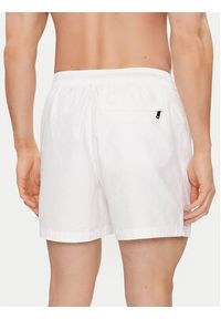 Calvin Klein Swimwear Szorty kąpielowe KM0KM00943 Biały Regular Fit. Kolor: biały. Materiał: syntetyk #3
