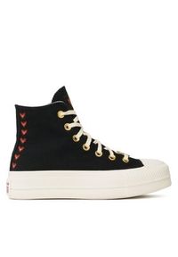 Converse Trampki Ctas Lift Hi A05138C Czarny. Kolor: czarny. Materiał: materiał
