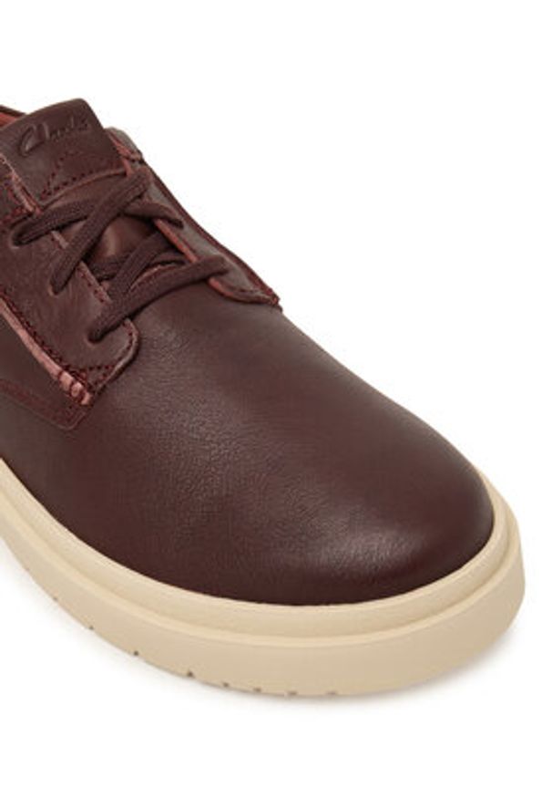 Clarks Półbuty Polden Lace 26184960 Brązowy. Kolor: brązowy. Materiał: skóra