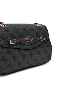Guess Torebka Katya HWSG96 52210 Czarny. Kolor: czarny. Materiał: skórzane