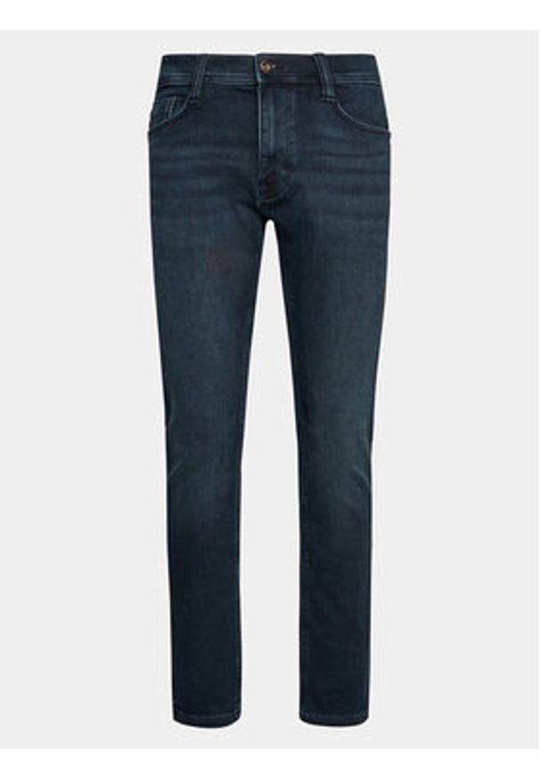 Mustang Jeansy Oregon 1013710 Granatowy Slim Leg. Kolor: niebieski