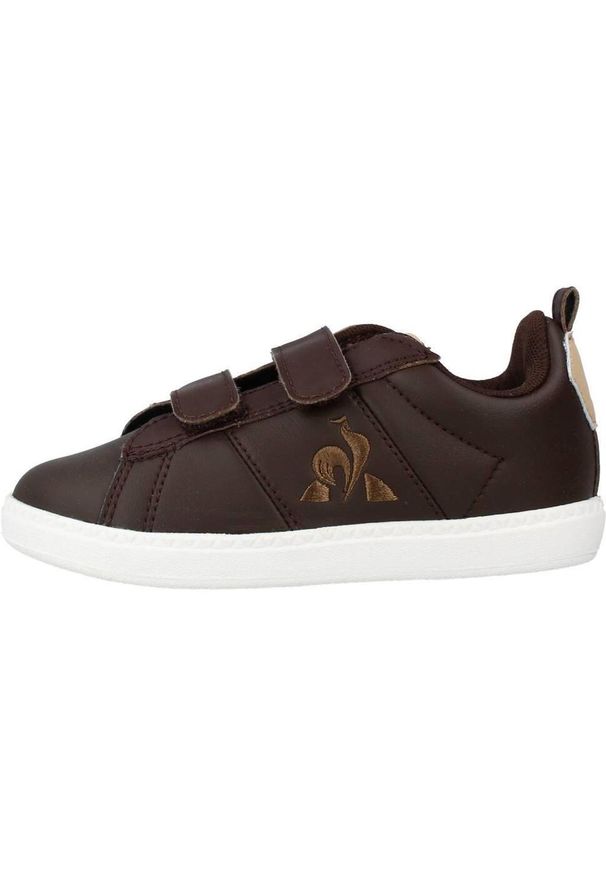 Le Coq Sportif - Buty LE COQ SPORTIF COURTCLASSIC INF Brązowy. Kolor: brązowy. Materiał: tkanina, skóra. Sport: turystyka piesza