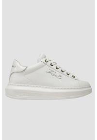 Karl Lagerfeld - KARL LAGERFELD Białe sneakersy damskie KAPRI Rhinestone Karl Trim, Rozmiar 39. Okazja: na co dzień. Kolor: biały. Wzór: aplikacja #1