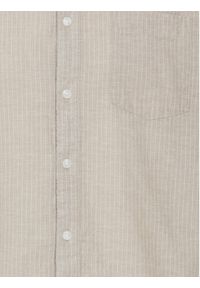 Blend Koszula 20716373 Beżowy Regular Fit. Kolor: beżowy. Materiał: len, bawełna