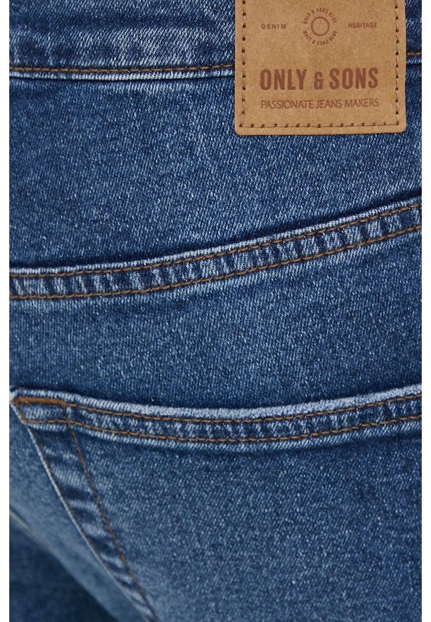 Only & Sons Jeansy męskie. Kolor: niebieski