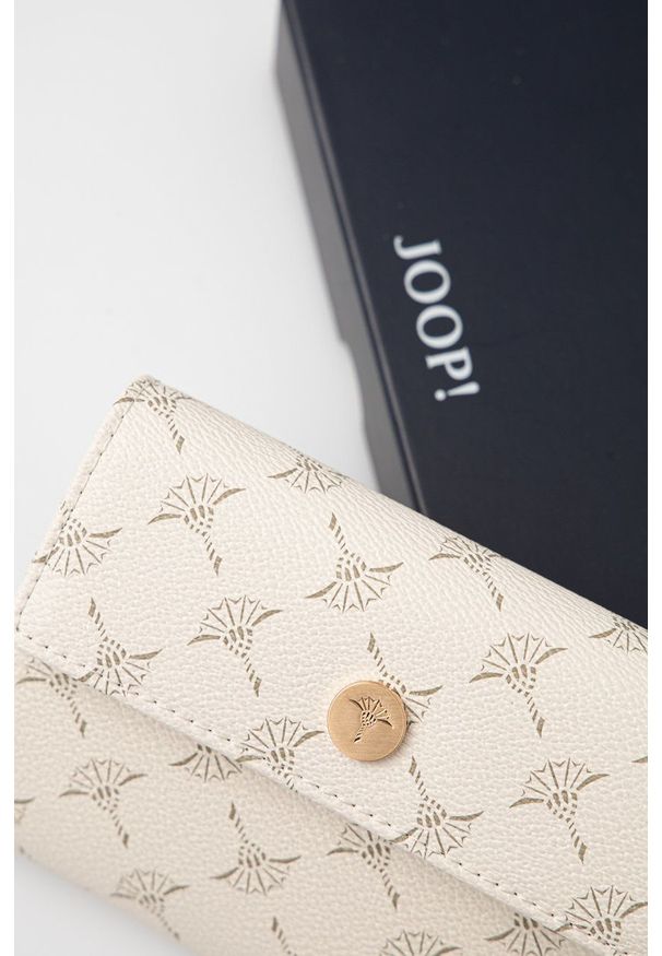 JOOP! - Joop! Portfel damski kolor beżowy. Kolor: beżowy. Materiał: materiał