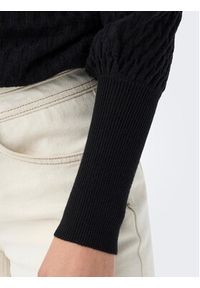 only - ONLY Sweter 15264797 Czarny Regular Fit. Kolor: czarny. Materiał: wiskoza #5