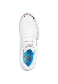 skechers - Adidasy Skechers Uno - Love All Aroun, Kobiety. Kolor: biały. Materiał: skóra ekologiczna, materiał