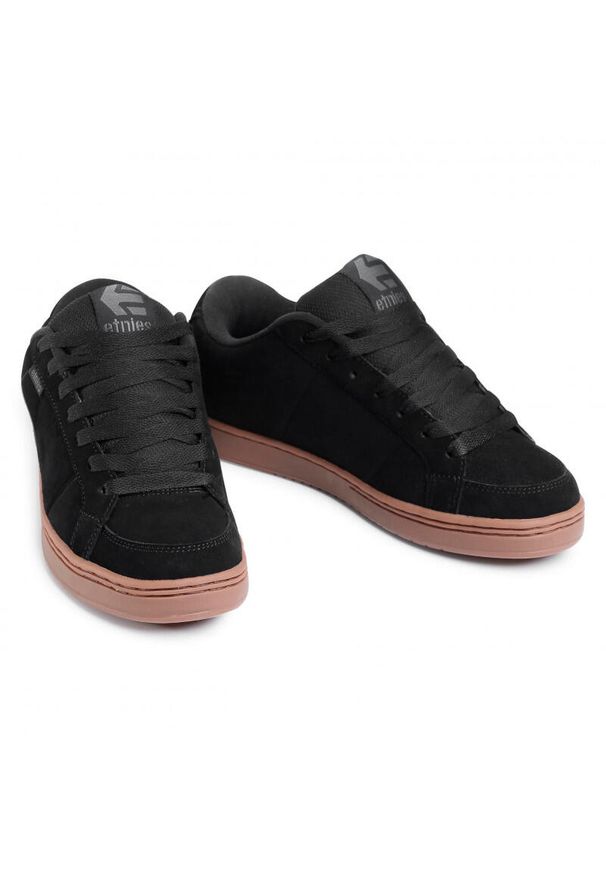 Buty męskie na deskorolkę Etnies Kingpin - Black/Dark Grey/Gum. Kolor: czarny. Materiał: guma. Sport: skateboard