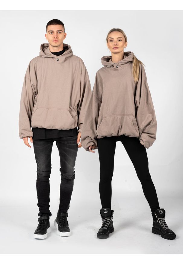 Yeezy Gap Engineered by Balenciaga - Yeezy Gap Engineered By Balenciaga Bluza "Hoodie" | 719608 TMVQ1 | Mężczyzna | Beżowy. Typ kołnierza: kaptur. Kolor: beżowy. Materiał: bawełna. Wzór: nadruk