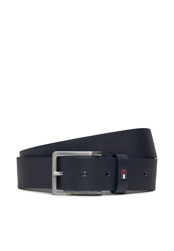 TOMMY HILFIGER - Pasek Męski Tommy Hilfiger. Kolor: niebieski