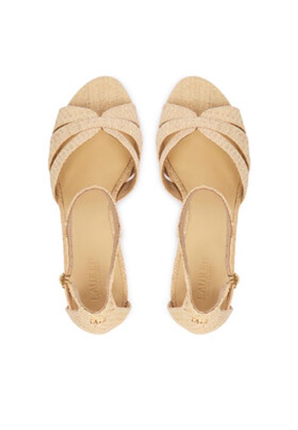 Lauren Ralph Lauren - LAUREN RALPH LAUREN Espadryle 802P10424001 Beżowy. Kolor: beżowy. Materiał: syntetyk
