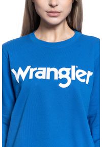 Wrangler - BLUZA DAMSKA WRANGLER CREW SWEAT BLUE W6Z1HYX05