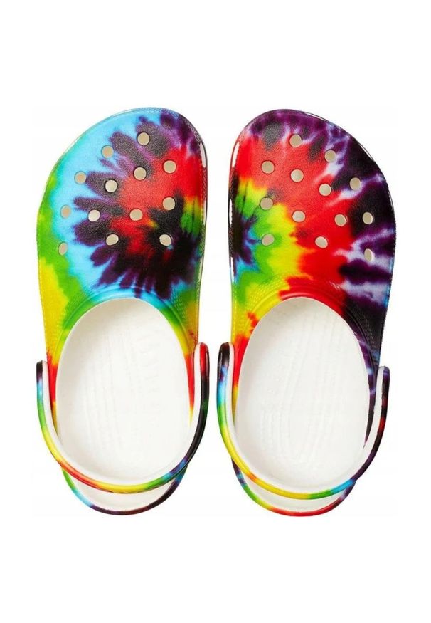 Klapki plażowe dla dzieci Crocs Classic Clog. Okazja: na plażę. Kolor: wielokolorowy. Styl: sportowy