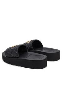 Love Moschino - LOVE MOSCHINO Klapki JA28014I1MIE0000 Czarny. Kolor: czarny. Materiał: skóra