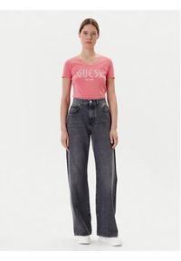 Guess T-Shirt W5YI05 J1314 Różowy Regular Fit. Kolor: różowy. Materiał: bawełna
