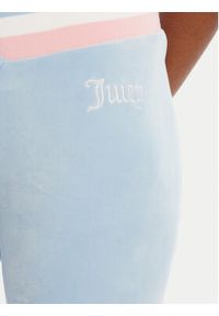 Juicy Couture Spodnie dresowe Velour JCWBJ225352 Błękitny Regular Fit. Kolor: niebieski. Materiał: welur #4