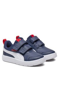 Puma Sneakersy Courtflex V3 V PS 397642 03 Granatowy. Kolor: niebieski. Materiał: skóra