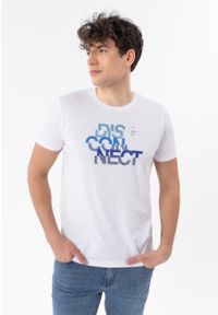 Volcano - T-shirt z printem T-DIS. Materiał: bawełna, materiał. Długość rękawa: krótki rękaw. Długość: krótkie. Wzór: nadruk. Styl: klasyczny #1