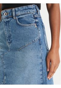 Patrizia Pepe Spódnica jeansowa 8G0521/D1WZB-CB02 Niebieski Regular Fit. Kolor: niebieski. Materiał: bawełna #2