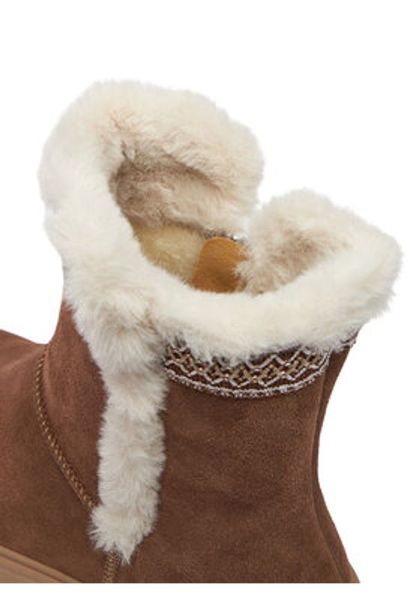 Rieker Śniegowce CEO-W2075-20 Brązowy. Kolor: brązowy. Materiał: zamsz, skóra