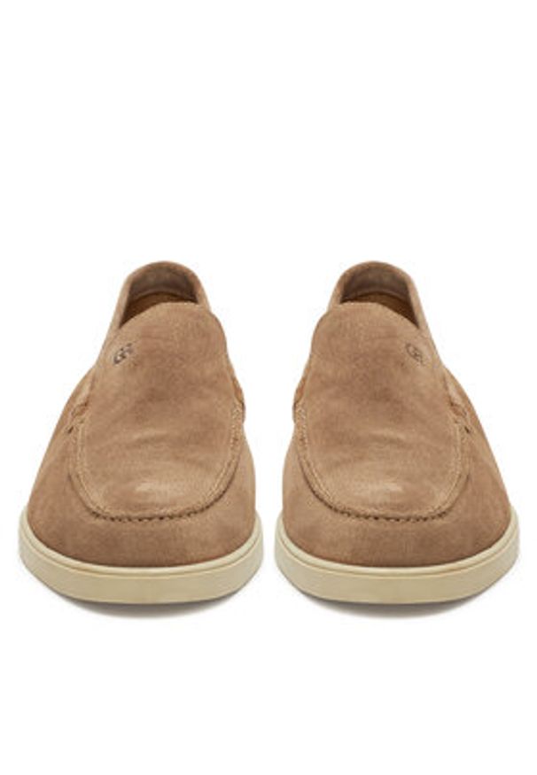 Gino Rossi - GINO ROSSI Mokasyny CEO-MASSI-01 MI08 Beżowy. Kolor: beżowy. Materiał: skóra, zamsz