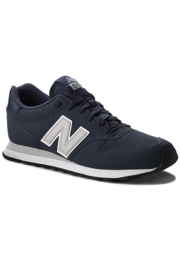 New Balance - Sneakersy NEW BALANCE - GM500BLG Granatowy. Okazja: na co dzień. Kolor: niebieski. Materiał: skóra. Szerokość cholewki: normalna. Styl: sportowy, casual, klasyczny, elegancki
