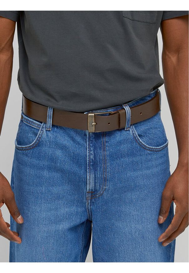 Lee Pasek Męski LP655024 112331209 Brązowy. Kolor: brązowy. Materiał: skóra