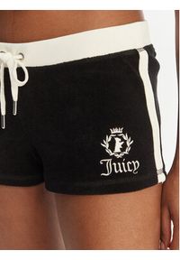 Juicy Couture Szorty sportowe Applique Terry JCWHS126315 Czarny Slim Fit. Kolor: czarny. Materiał: bawełna #2