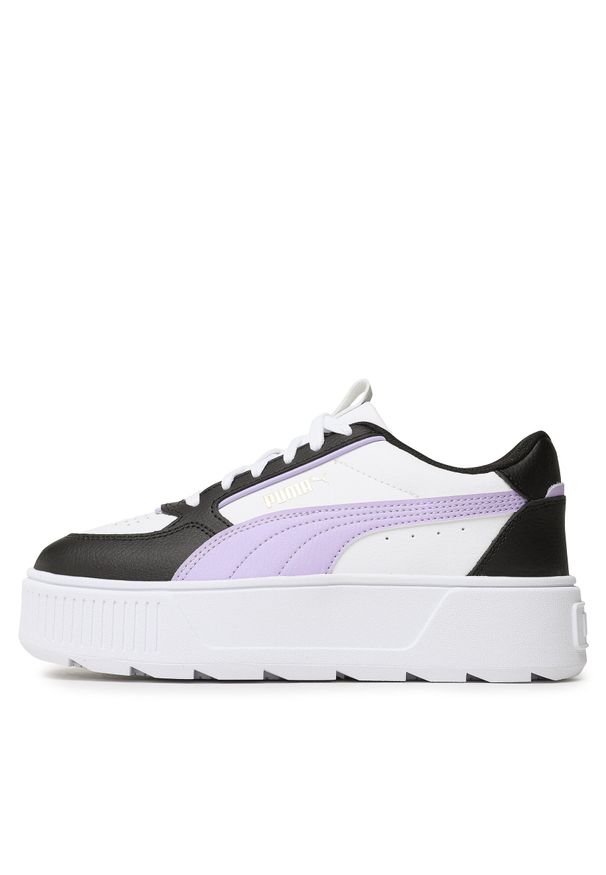 Buty Puma Karmen Rebelle Jr 388420 05 White/Vivid Violet/Black. Kolor: czarny. Materiał: skóra