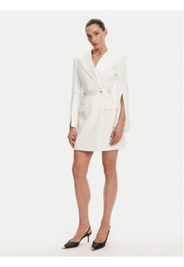 Imperial Sukienka koktajlowa ADAZJAWC Écru Regular Fit. Materiał: syntetyk. Styl: wizytowy